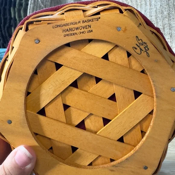 Longaberger Generations Basket Stack Set of 3 With Protectors Liners And Lids - Picture 5 of 7